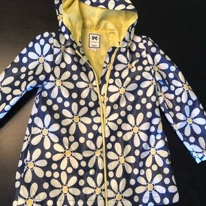 Gymboree Girls Daisy Hooded Raincoat